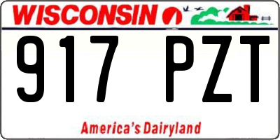 WI license plate 917PZT