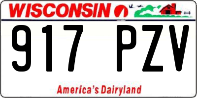 WI license plate 917PZV