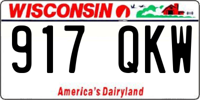 WI license plate 917QKW