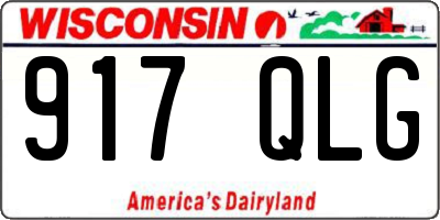 WI license plate 917QLG