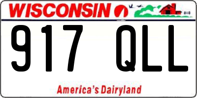 WI license plate 917QLL