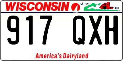WI license plate 917QXH