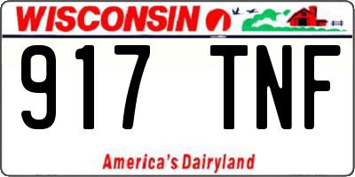 WI license plate 917TNF
