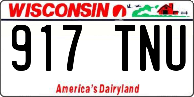 WI license plate 917TNU