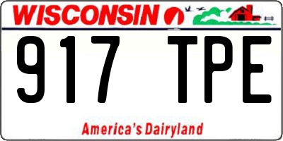 WI license plate 917TPE