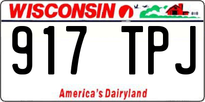 WI license plate 917TPJ