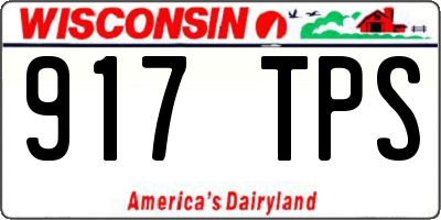 WI license plate 917TPS
