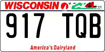 WI license plate 917TQB