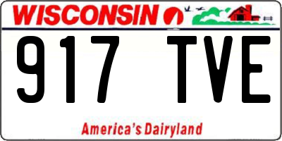 WI license plate 917TVE