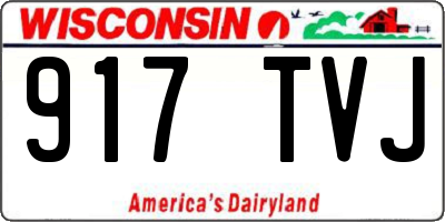 WI license plate 917TVJ