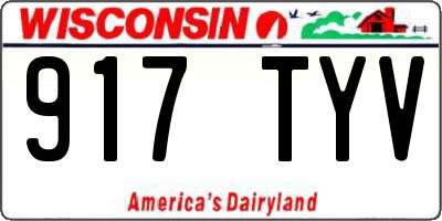 WI license plate 917TYV