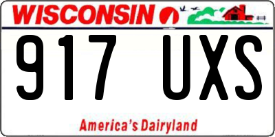 WI license plate 917UXS