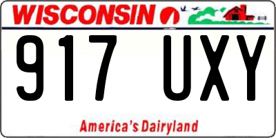 WI license plate 917UXY