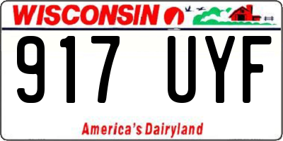 WI license plate 917UYF