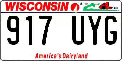 WI license plate 917UYG