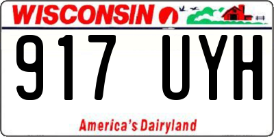 WI license plate 917UYH