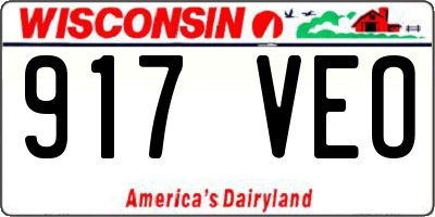 WI license plate 917VEO
