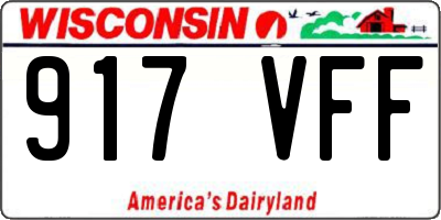 WI license plate 917VFF