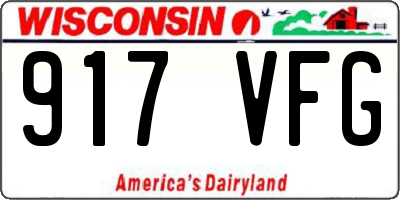 WI license plate 917VFG