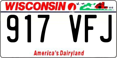 WI license plate 917VFJ