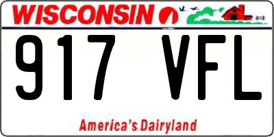 WI license plate 917VFL
