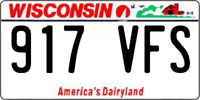 WI license plate 917VFS
