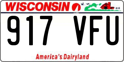 WI license plate 917VFU