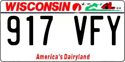 WI license plate 917VFY