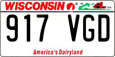 WI license plate 917VGD