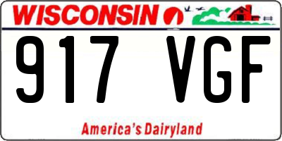 WI license plate 917VGF