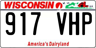 WI license plate 917VHP