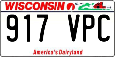 WI license plate 917VPC