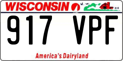 WI license plate 917VPF
