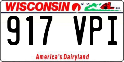 WI license plate 917VPI