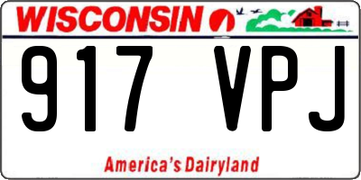 WI license plate 917VPJ