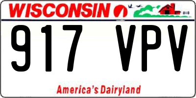 WI license plate 917VPV