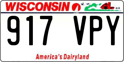 WI license plate 917VPY