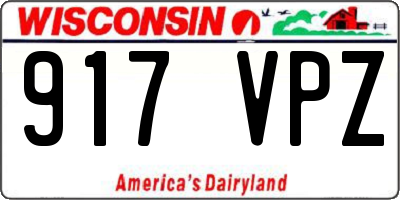 WI license plate 917VPZ