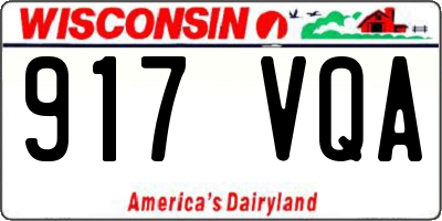 WI license plate 917VQA