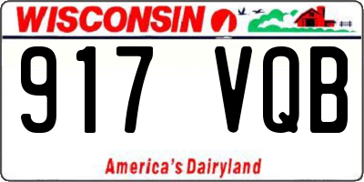 WI license plate 917VQB