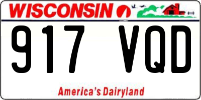 WI license plate 917VQD