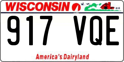 WI license plate 917VQE