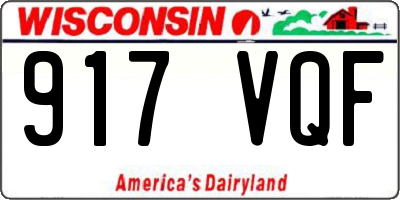 WI license plate 917VQF