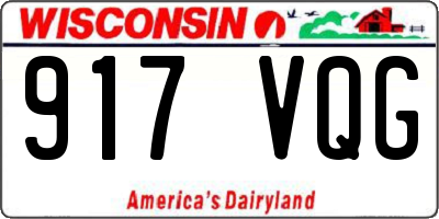 WI license plate 917VQG