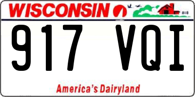 WI license plate 917VQI