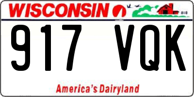 WI license plate 917VQK