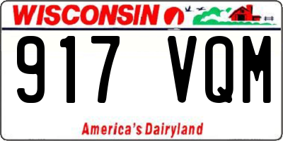 WI license plate 917VQM