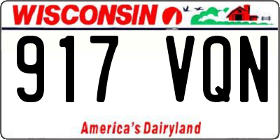 WI license plate 917VQN