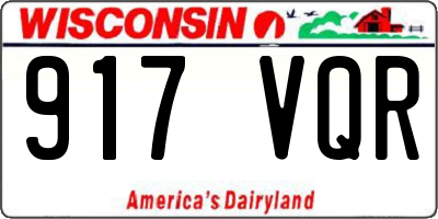 WI license plate 917VQR