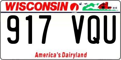 WI license plate 917VQU